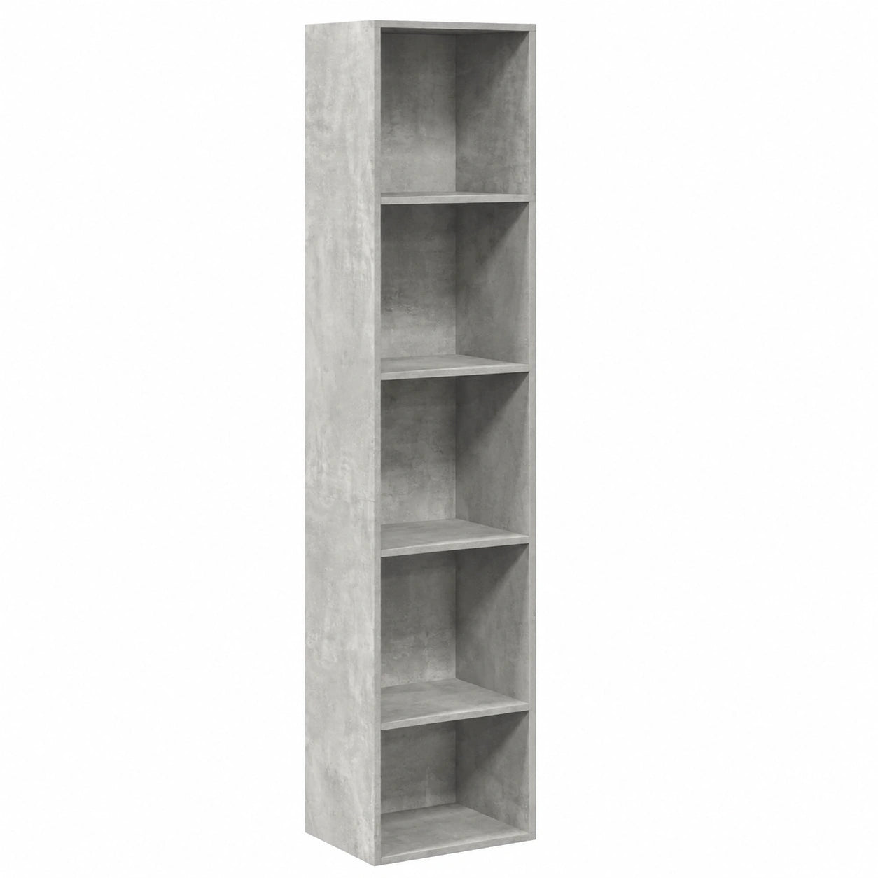 Libreria Grigio Cemento 40 ¡Á 30 ¡Á 189 cm in Legno Multistrato, scaffale per Libri, scaffale, scaffale Contenitore, armadietto portaoggetti