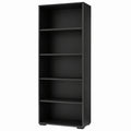 Scaffale per Libri con 5 Ripiani, Libreria Verticale Salvaspazio, Arredamento Ufficio e Casa, Libreria da Parete, Robusto in MDF