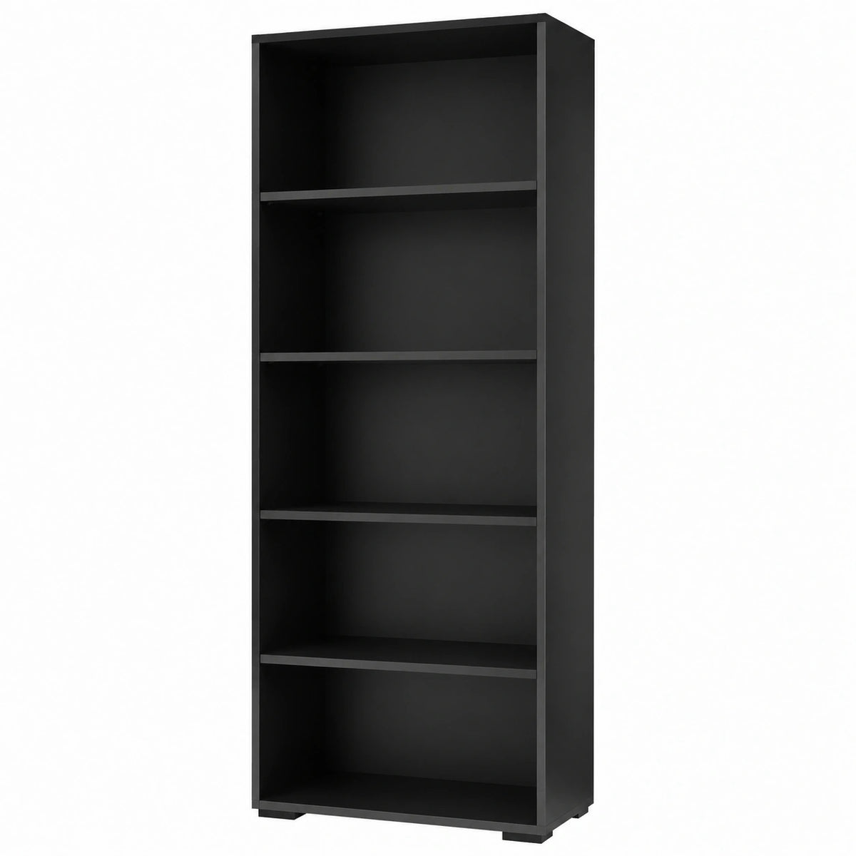 Scaffale per Libri con 5 Ripiani, Libreria Verticale Salvaspazio, Arredamento Ufficio e Casa, Libreria da Parete, Robusto in MDF