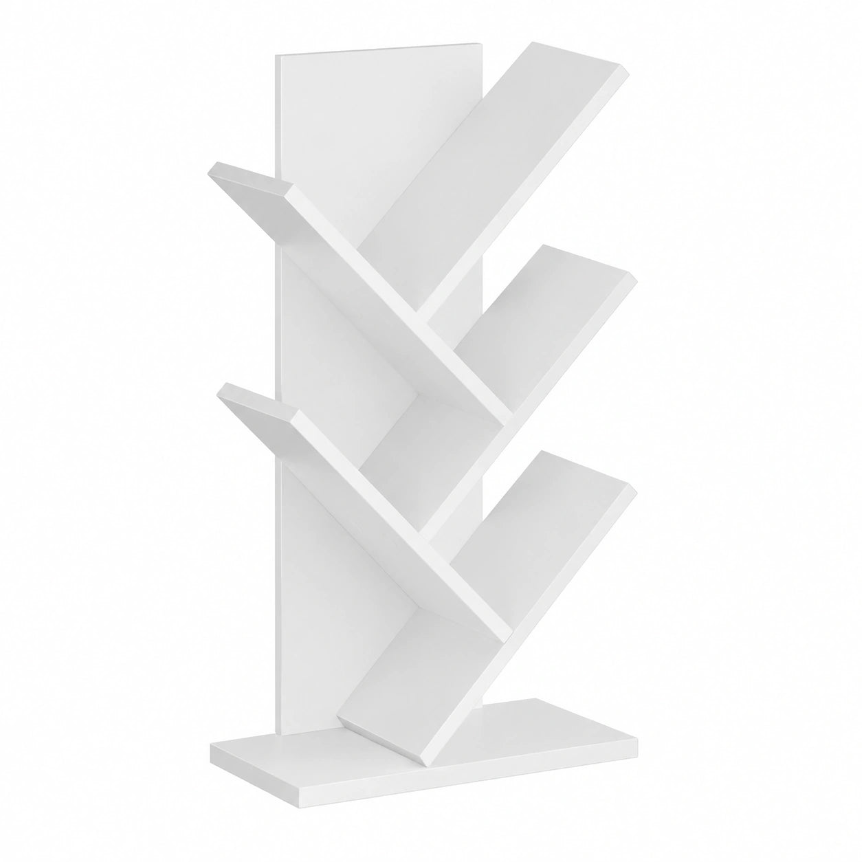 Libreria ad Albero, Libreria Scaffale a 5 Ripiani, Compatto, Libreria Verticale, per Camera da Letto Soggiorno Studio Ufficio