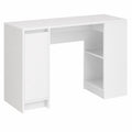 Scrivania bianca in legno, 120 ¡Á 42 ¡Á 76 cm, scrivania per computer, studio, ufficio