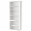 Scaffale a 6 Ripiani, Libreria, Scaffalatura Portaoggetti, Organizzatore con Scomparti, Ripiani Aperti e Regolabili