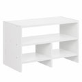 Libreria con scaffale organizzativo da scrivania, Bianca