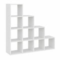 Libreria Moderna con 10 Scomparti, 130 ¡Á 130 ¡Á 29 cm, a Cubo, Protezione Ribaltamento, Libreria Scaffale