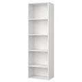 Libreria Scaffale 5 Ripiani, Legno, Bianco